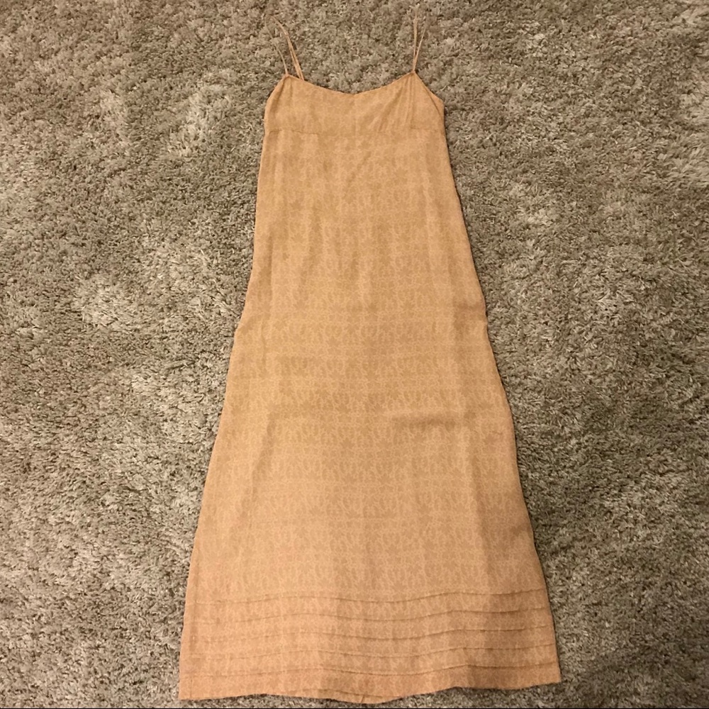 Armani Exchange Nude Empire Spaghetti Strap Maxi